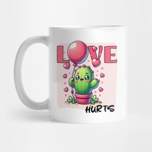 Love Hurts Cactus & Balloon 🌵🎈 Mug